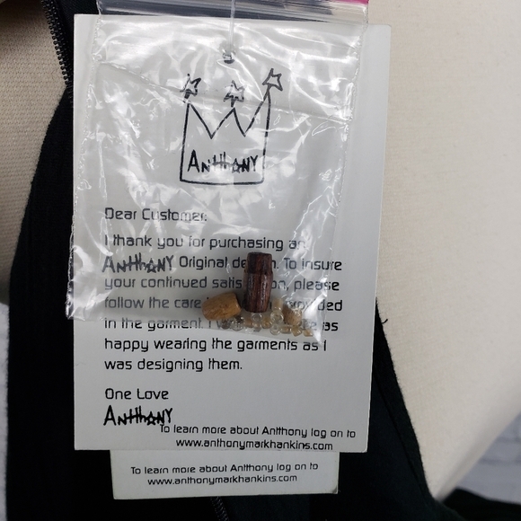 Anthony Design Womens Dress Size S Black Midi Boho Ethnic Hippie Grunge Art Deco - Picture 14 of 14